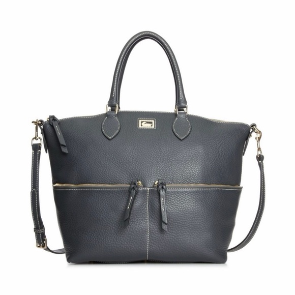 Handbags - Dooney & Bourke Dillen Pebble Grain Double Pocket Satchel black